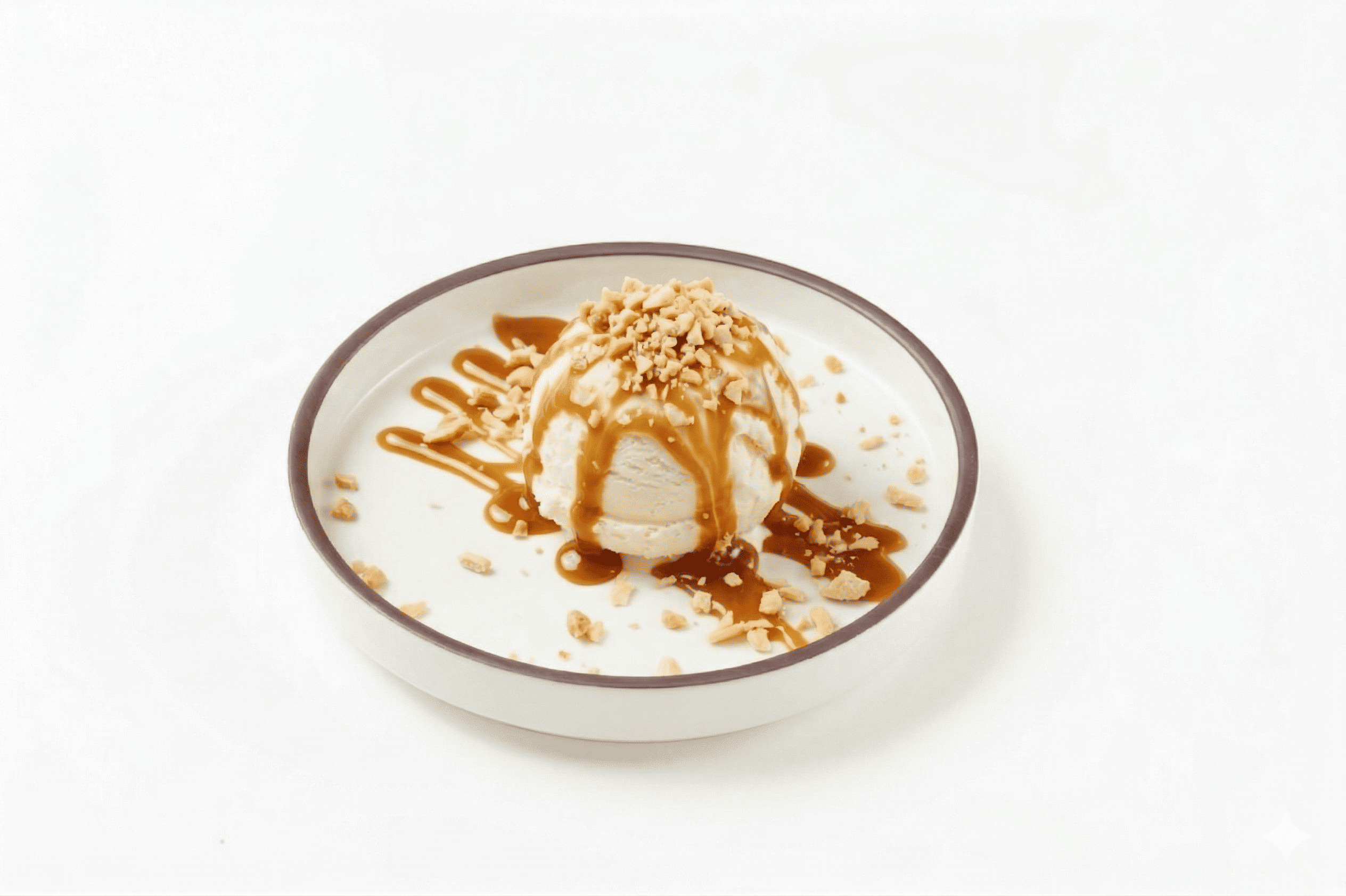 Мороженое с соленой карамелью